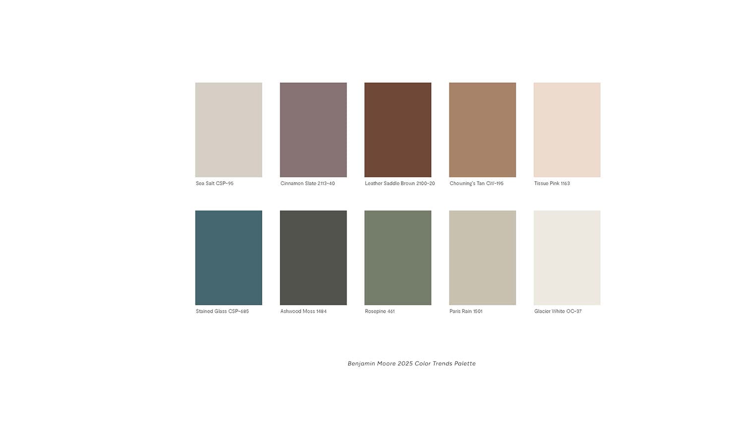 2025 Color of the Year, Benjamin Moore’s Must-See Palette